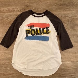 Lauren Moshi-3/4 Sleeve-“The Police” T-Shirt-Size 4